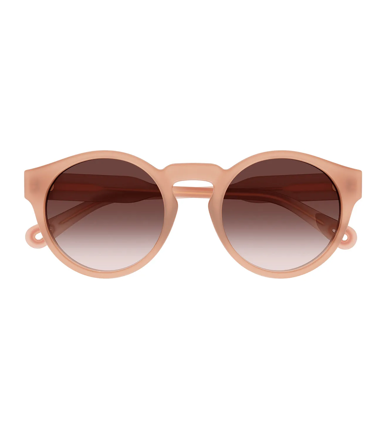 Chloe Women's Brown Round Sunglass