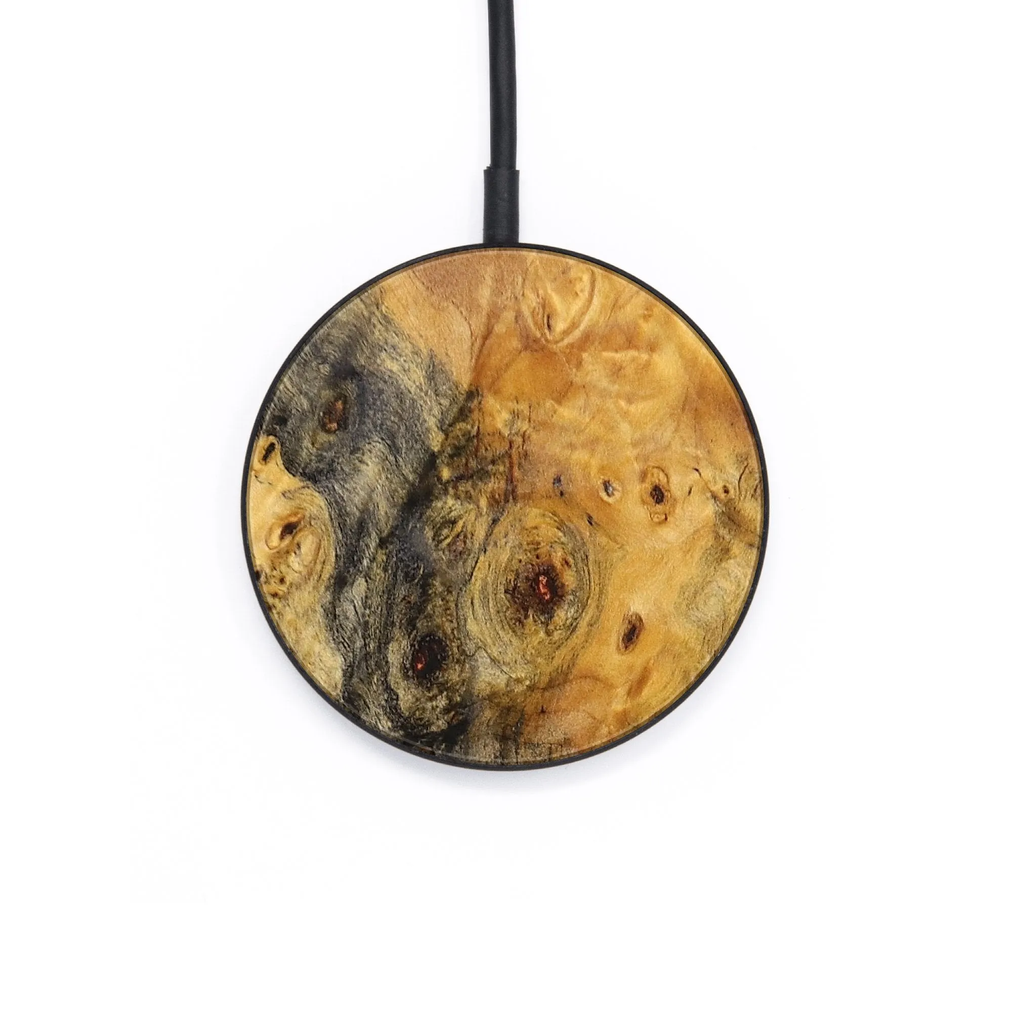 Circle Burl Wood Wireless Charger - Elsie (Wood Burl, 655334)