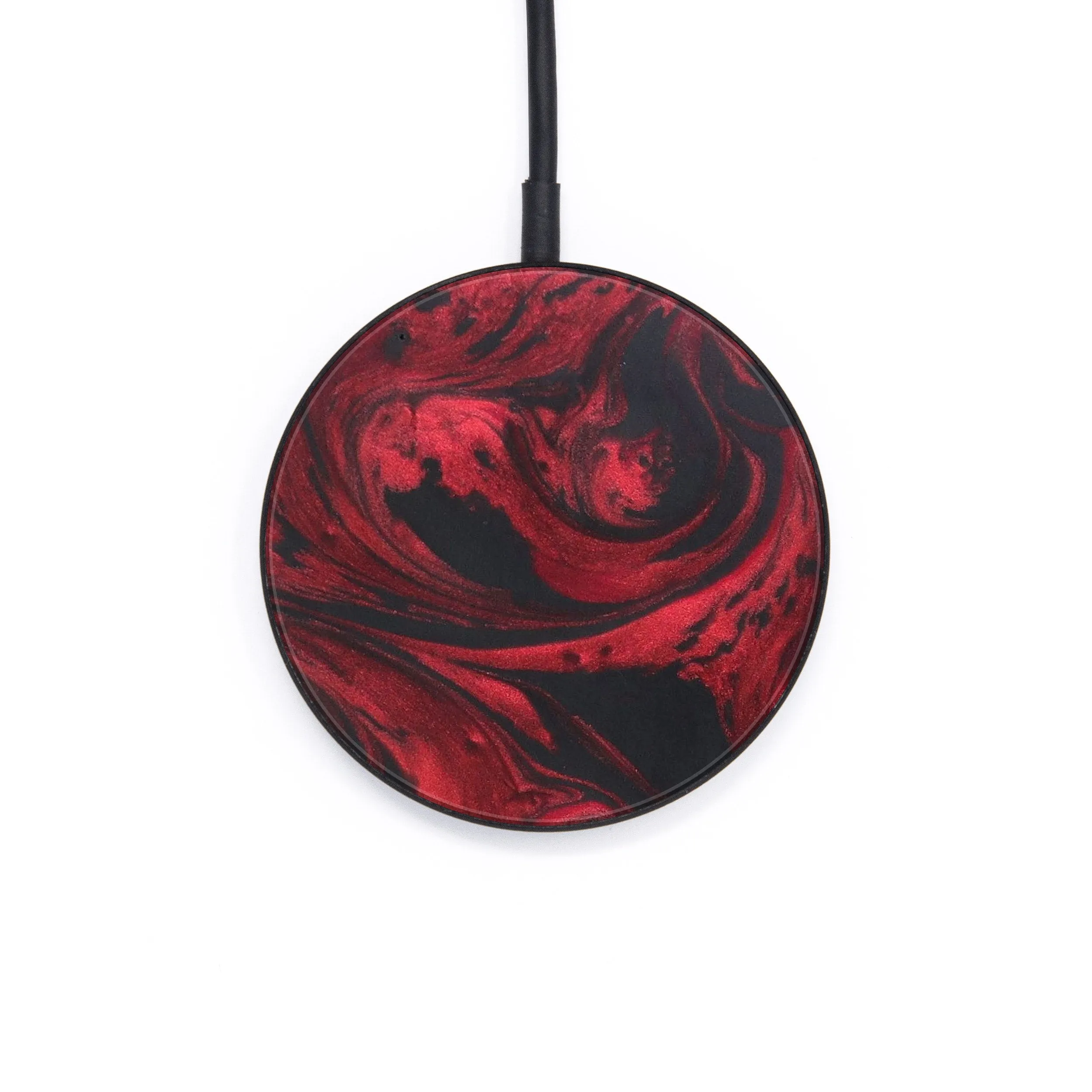 Circle ResinArt Wireless Charger - Hossein (Dark Red, 594681)