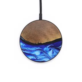 Circle Wood Resin Wireless Charger - Addison (Blue, 692709)