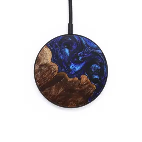 Circle Wood Resin Wireless Charger - Beth (Blue, 704151)