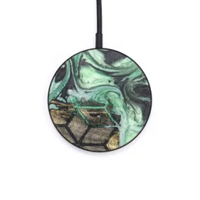 Circle Wood Resin Wireless Charger - Caitlyn (Pattern, 636400)