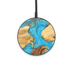 Circle Wood Resin Wireless Charger - Catharine (Mosaic, 617207)