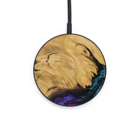 Circle Wood Resin Wireless Charger - Deanna (Purple, 613331)