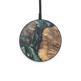 Circle Wood Resin Wireless Charger - Devante (Green, 682428)