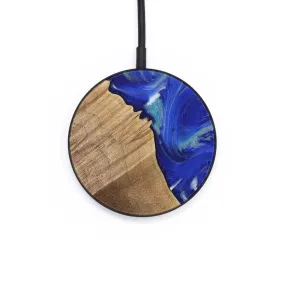 Circle Wood Wireless Charger - Brittni (Blue, 730827)