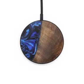 Circle Wood Wireless Charger - Scarlet (Blue, 727667)