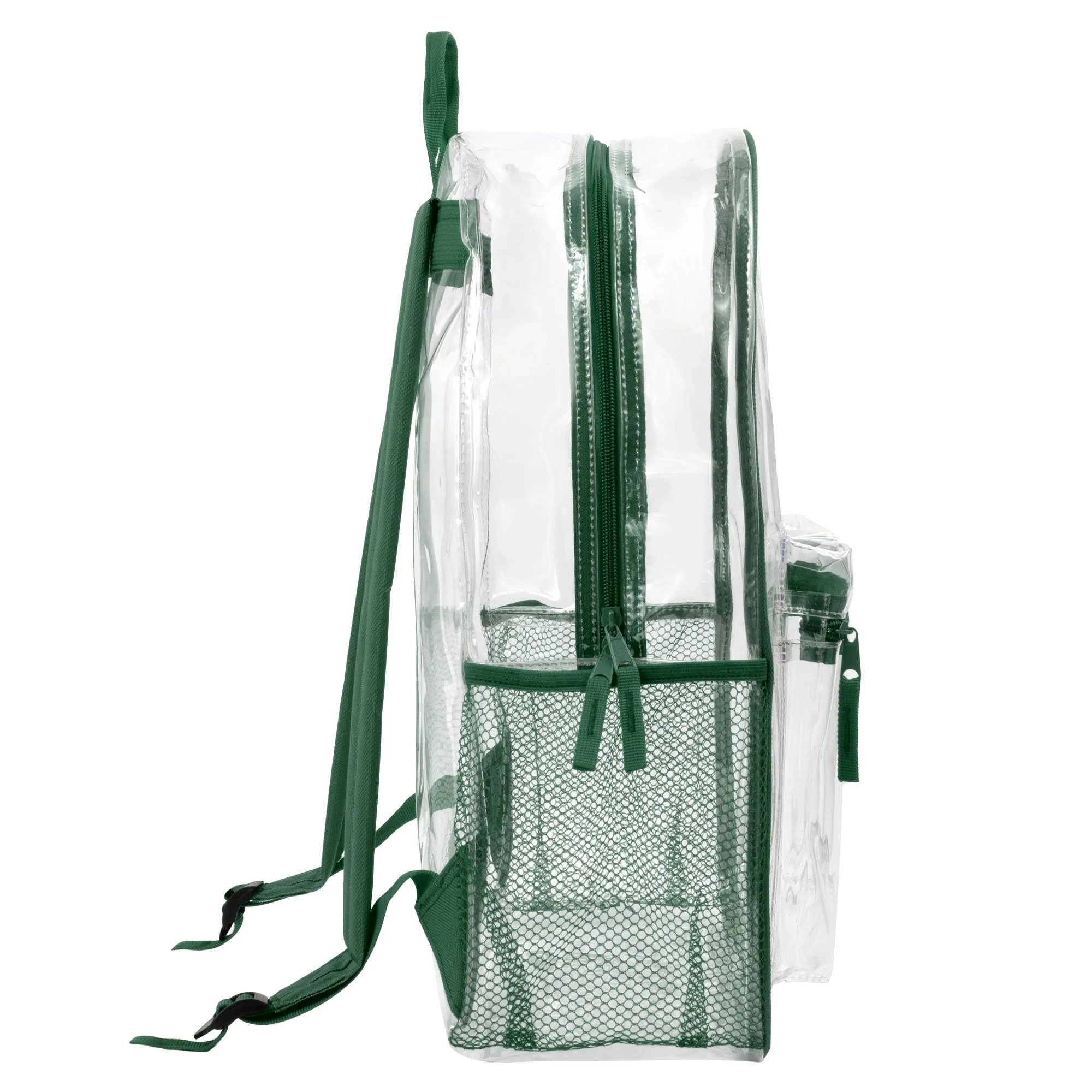 Classic 17 Inch Clear Backpack - Green