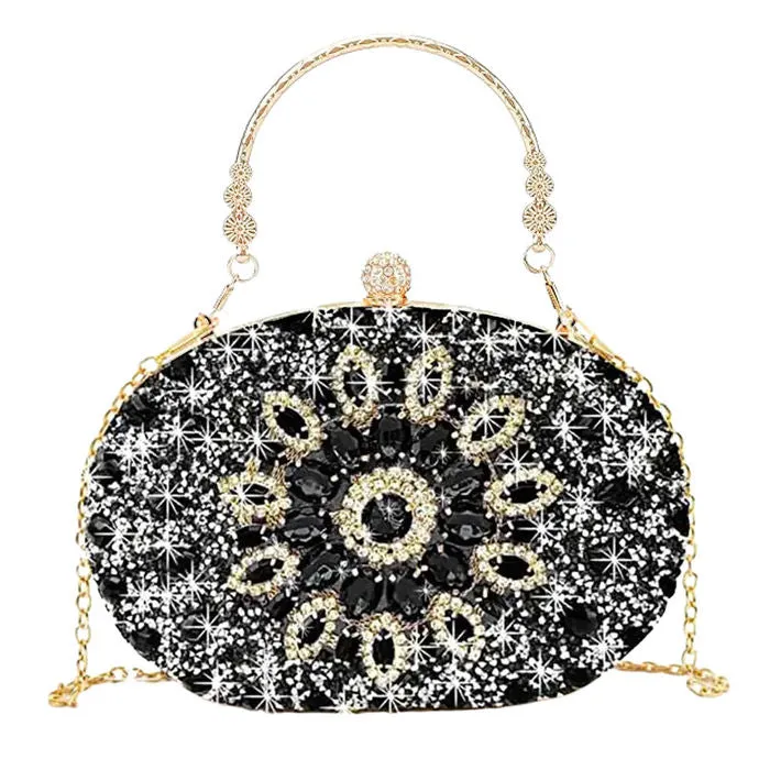 Clutch Crystal Hard Case Bag for Women