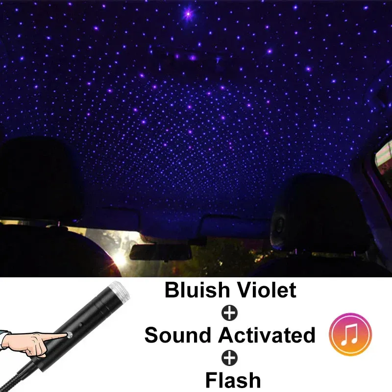 Colorful Sky Sound Activated LED Projector Night Light