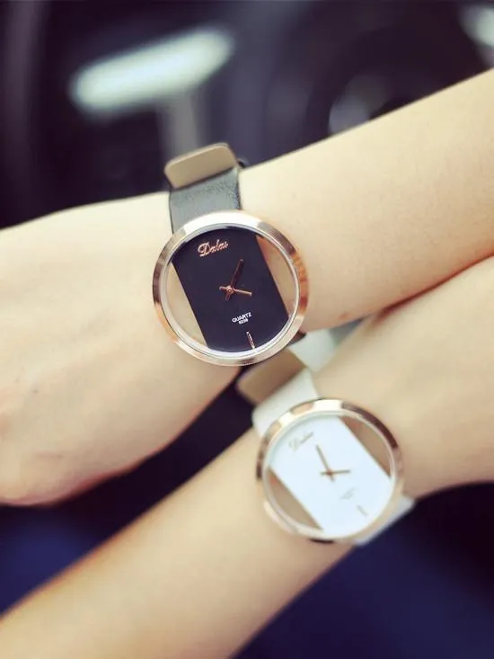 Creative Fashion Transparent Hollow Couple Watch