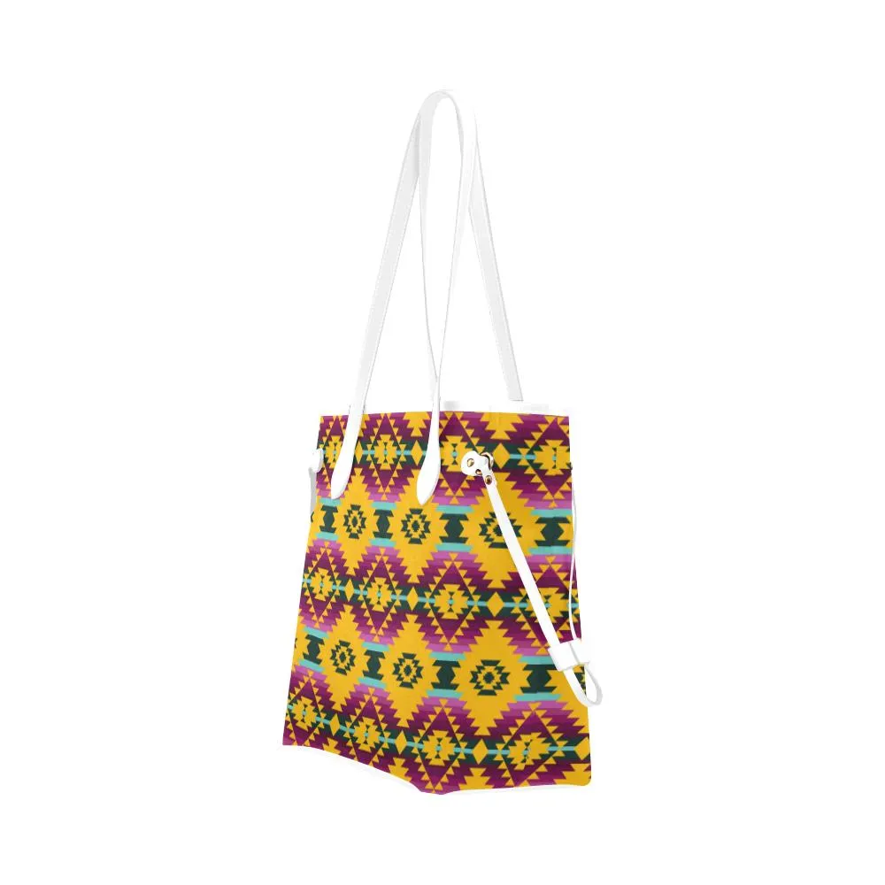 Cree Confederacy Summer Gathering Clover Canvas Tote Bag