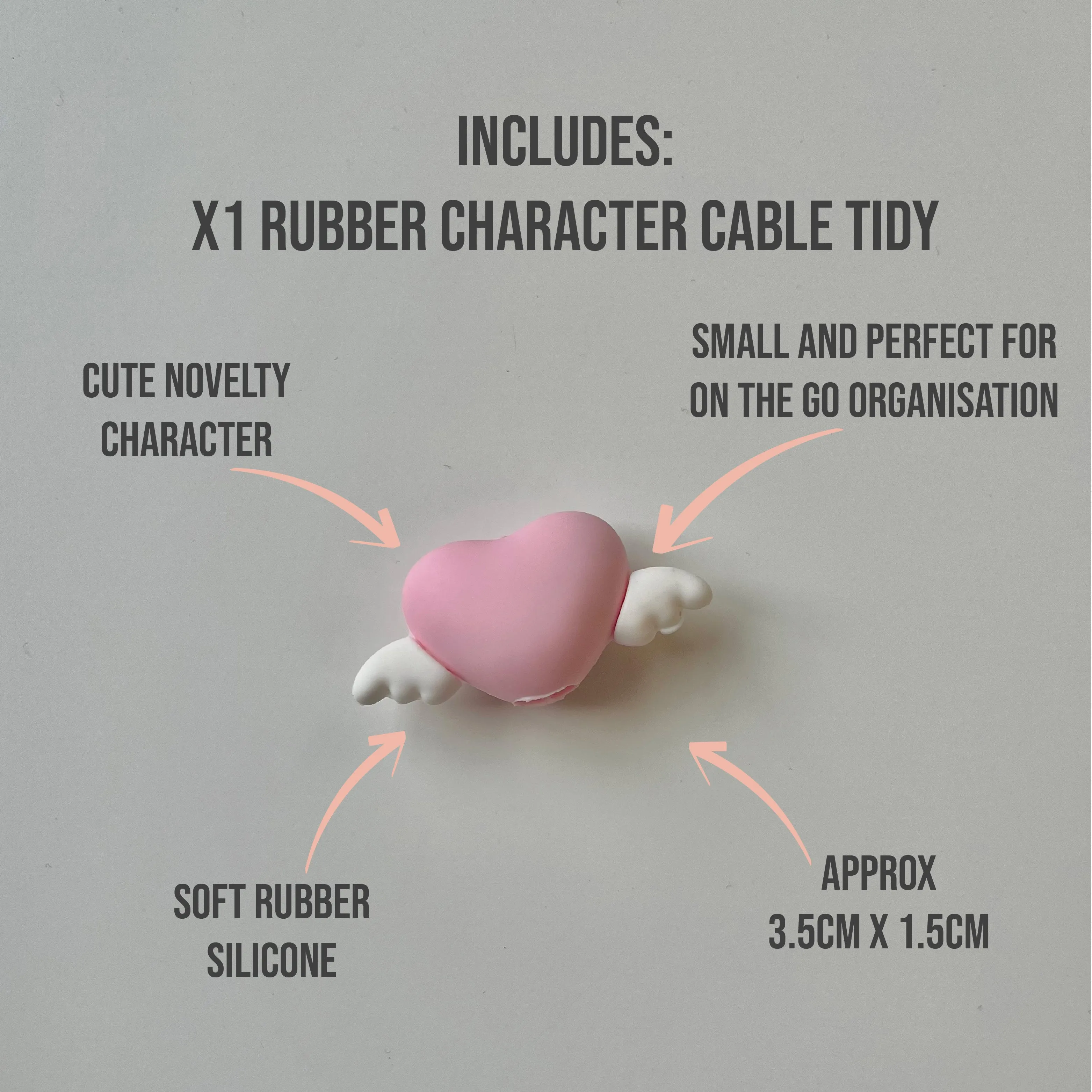 Cupid Heart Cable Tidy