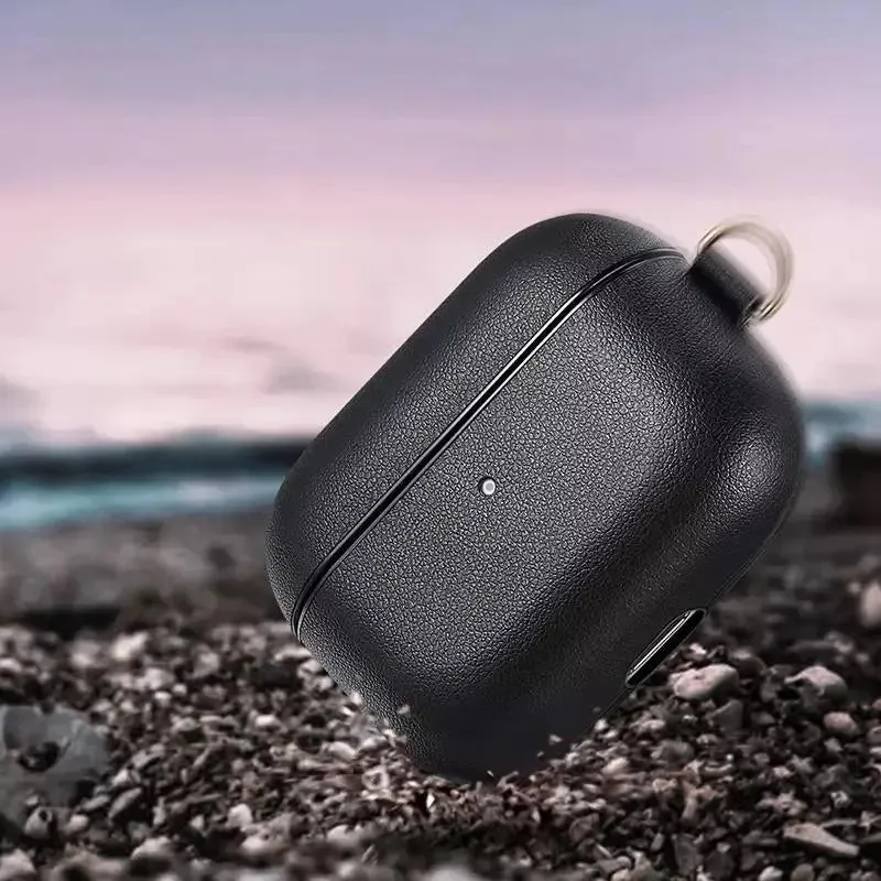 Custom AirPods Pro Leather Case with Side Keychain Strap-Custom AirPods Pro Case