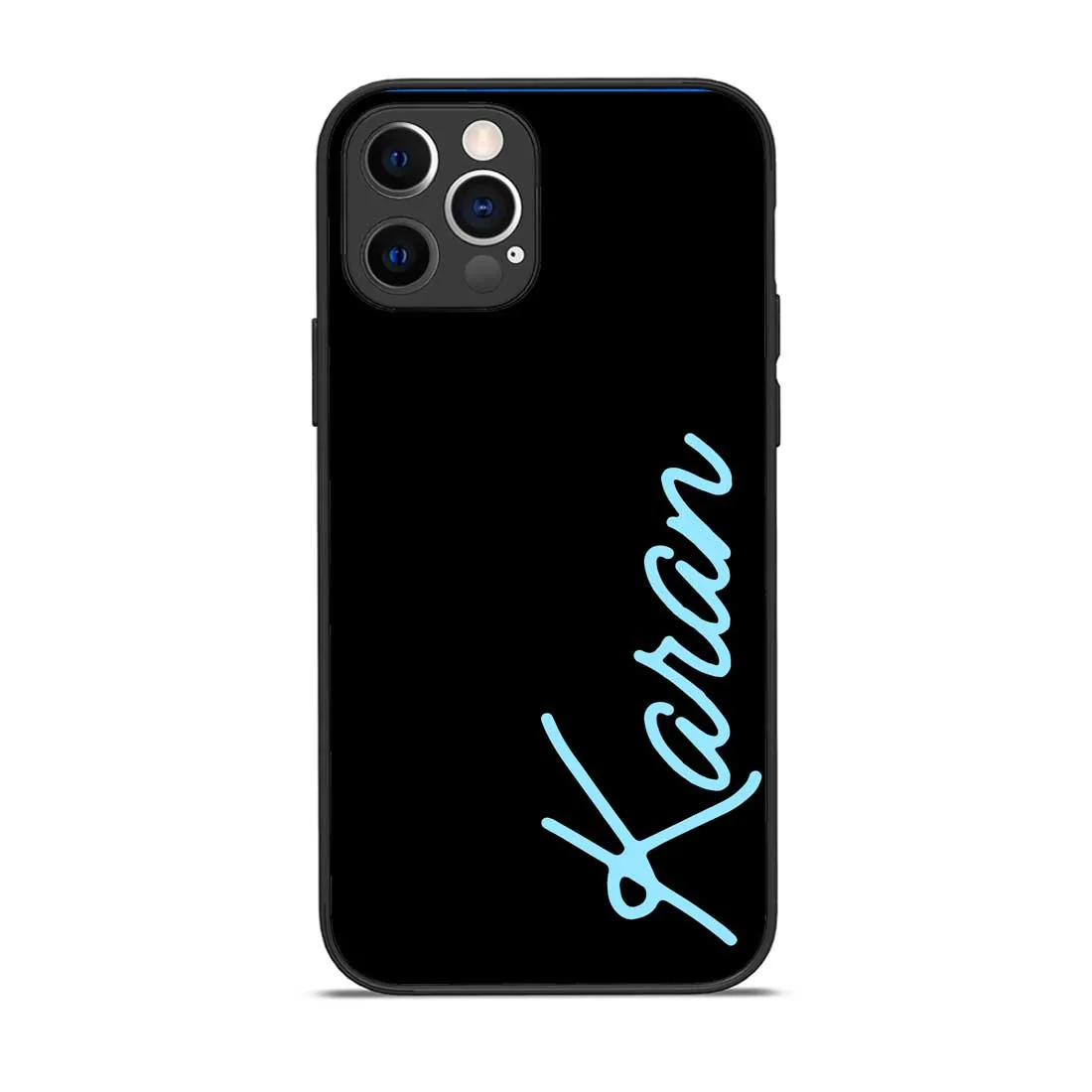 Customized Back Cover with Name iPhone 12 Pro Mobile Cover  -  Neon