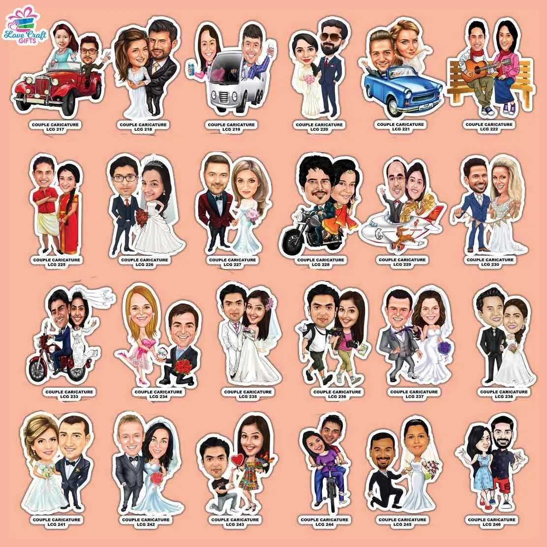 Customized Caricature Photo Stand