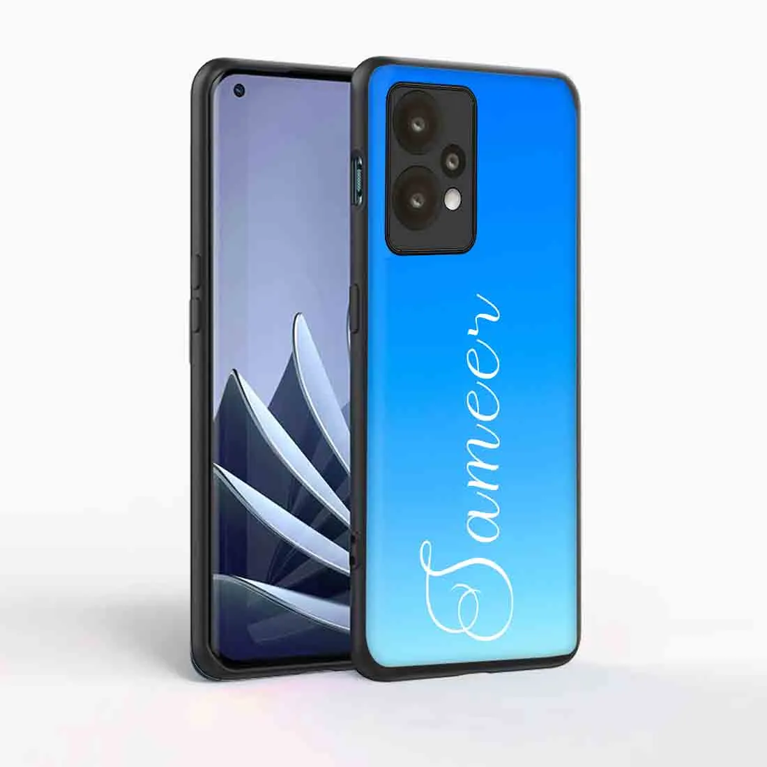 Customized Oneplus Nord CE2 Lite Cover with Name Sky Blue Phone Case - Blue Sea