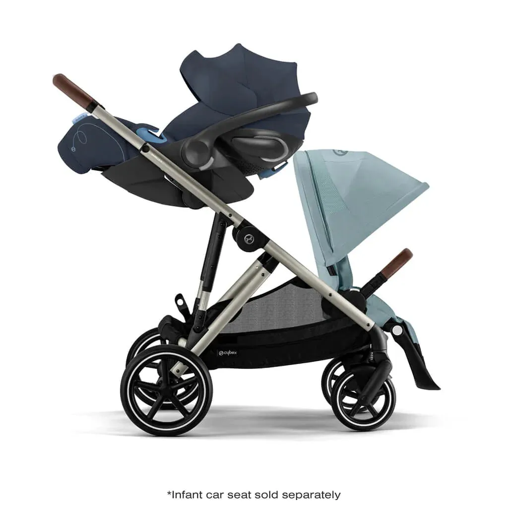 Cybex Gazelle S 2 Stroller - Taupe Frame/Sky Blue Seat