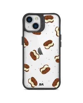 DailyObjects Icecream Sandwich Icon Black Hybrid Clear Case Cover For iPhone 13 Mini