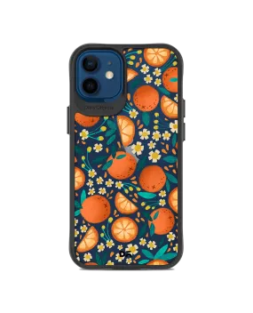 DailyObjects Orange Haul Black Hybrid Clear Case Cover For iPhone 12 Mini