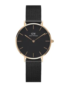 Daniel Wellington Ladies Black Petite Ashfield Watch DW00100201