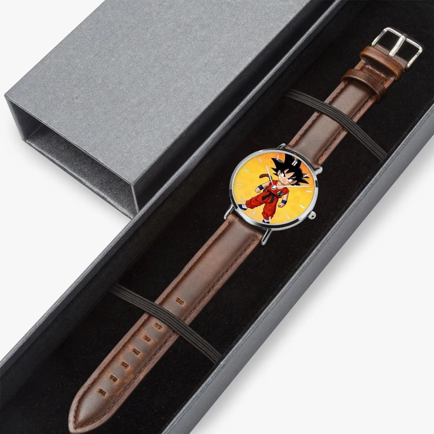 DBZ-Store Cute Young Kid Goku Yellow Graphic Watch