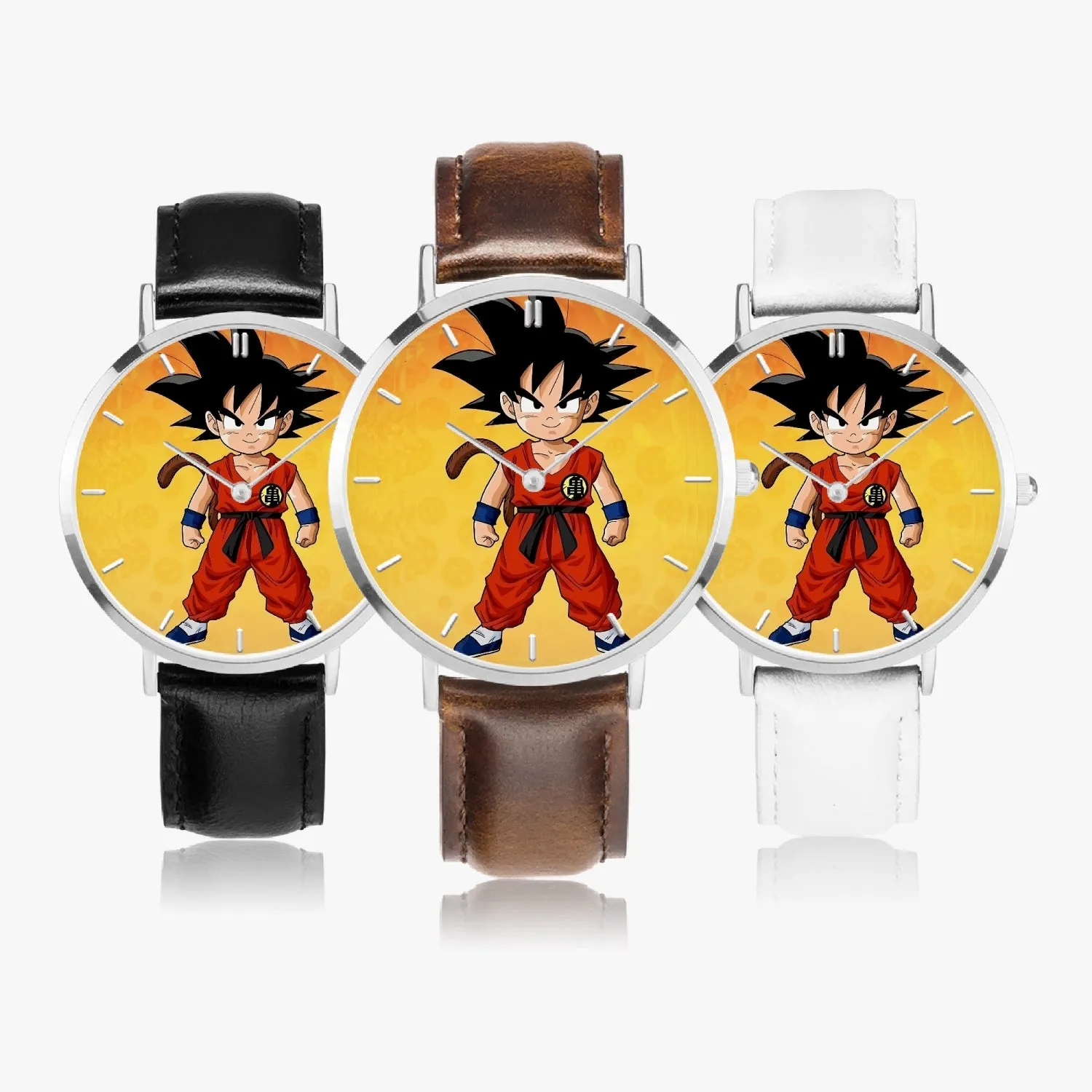 DBZ-Store Cute Young Kid Goku Yellow Graphic Watch