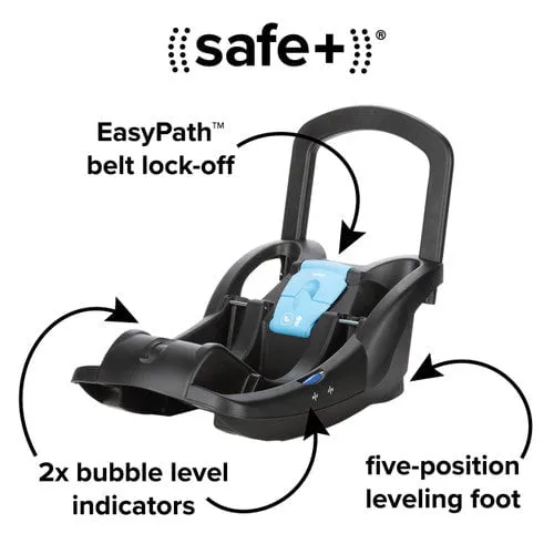 Diono - Quantum 4 3-in-1 Travel System with LiteClik®30 R SafePlus™ Infant Car Seat and Base - Black