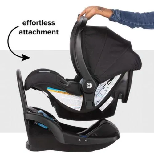 Diono - Quantum 4 3-in-1 Travel System with LiteClik®30 R SafePlus™ Infant Car Seat and Base - Black