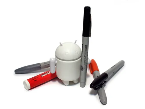 DIY Android 3" Minifigure - White Edition