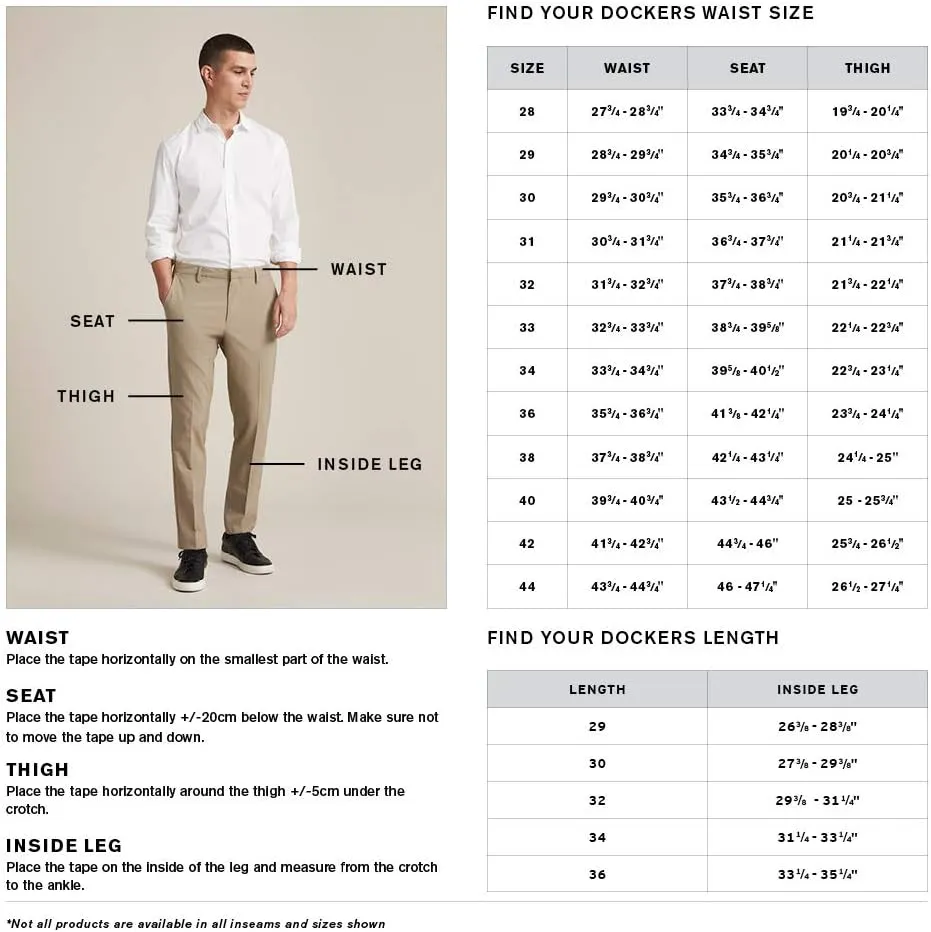 Dockers Men's Classic Fit Pleated Khaki Pants 38W x 36L