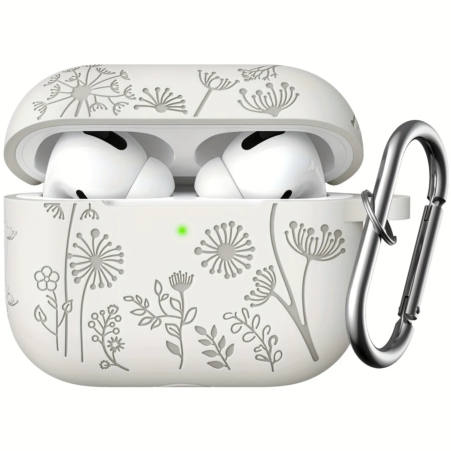 Elevate Your AirPods Pro Flower Engraved Protective Case