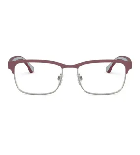 Emporio Armani Men's Bordeaux Rectangular Optical Frame