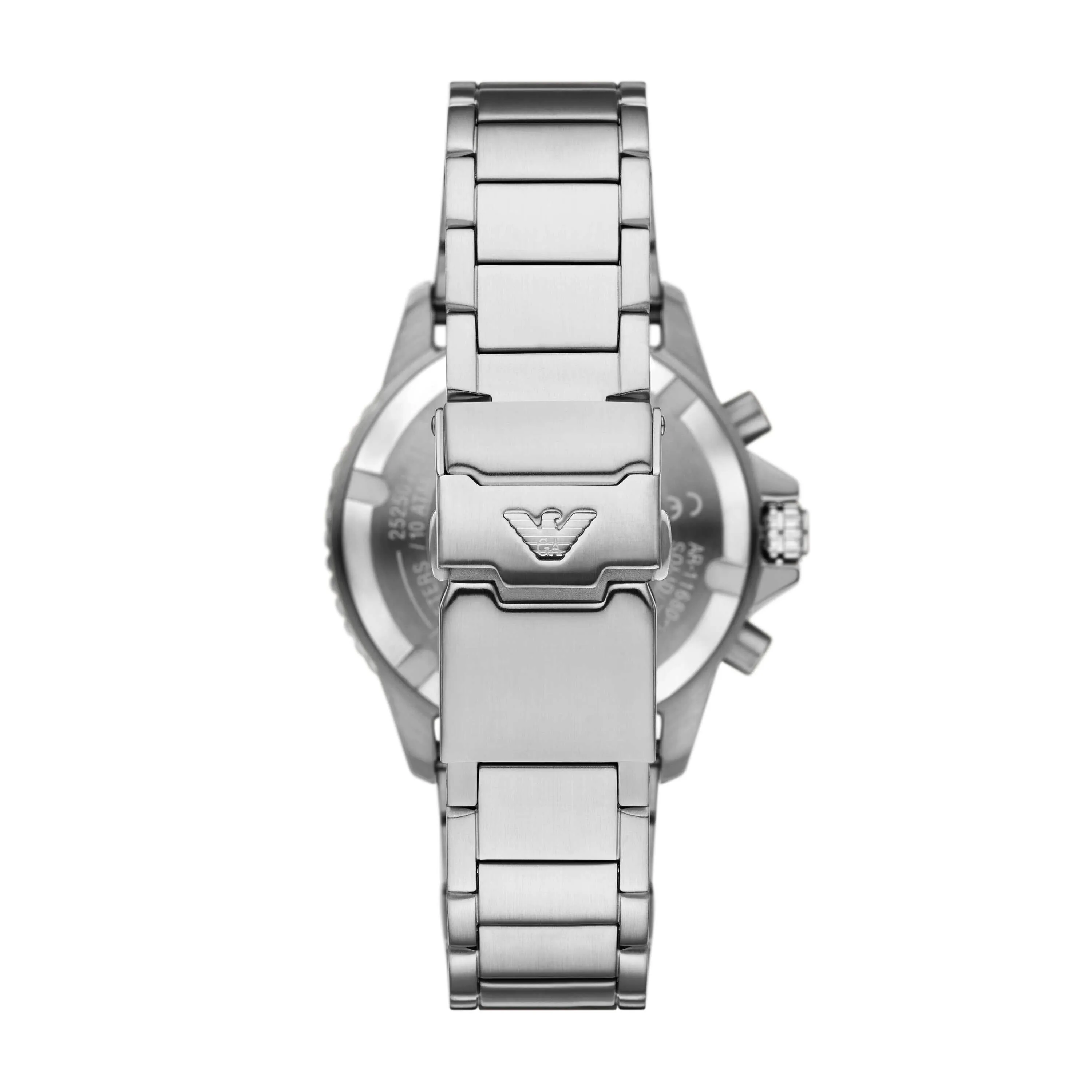 Emporio Armani Silver Tone Chronograph Watch AR11681