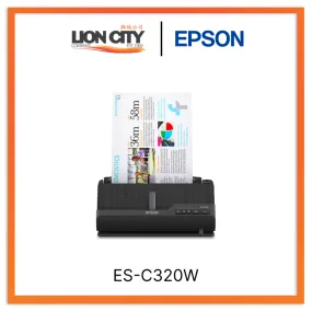 Epson WorkForce ES-C320W Wireless Compact Desktop Document Scanner with Auto Document Feeder