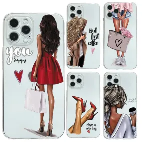 Fashion Beautiful Girl Pattern Case For iPhone