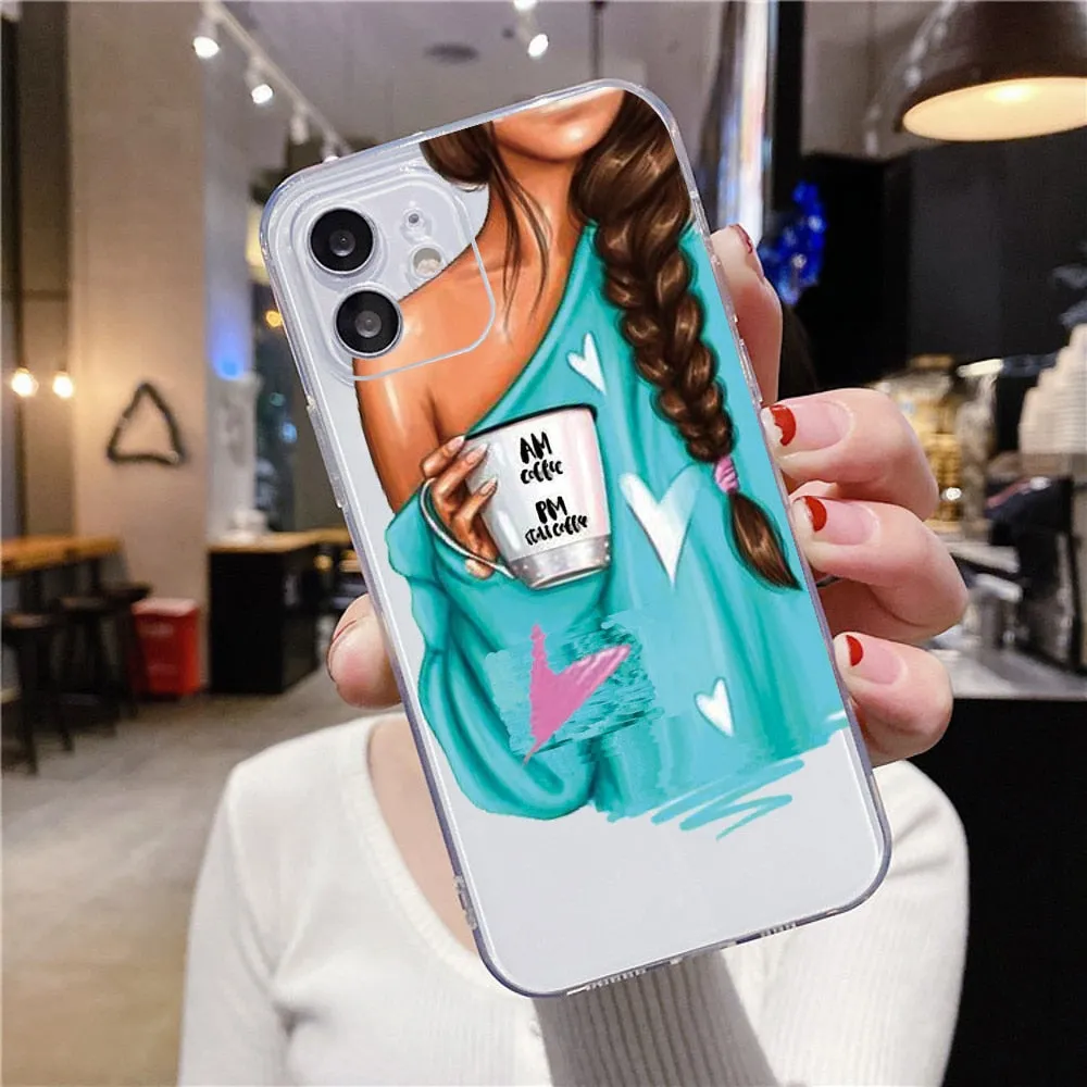 Fashion Beautiful Girl Pattern Case For iPhone