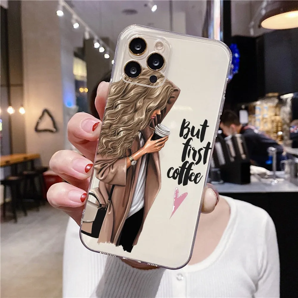 Fashion Beautiful Girl Pattern Case For iPhone