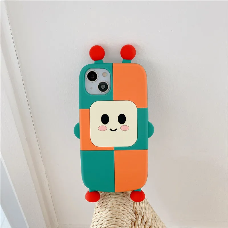 Fashion Personality Robot Silicone Phone Shell