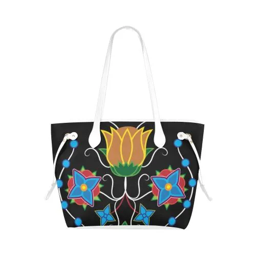 Floral Beadwork-02 Clover Canvas Tote Bag