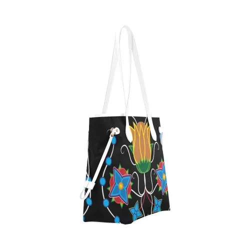 Floral Beadwork-02 Clover Canvas Tote Bag