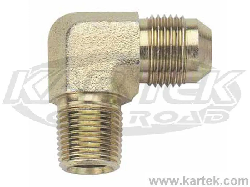 Fragola AN -3 Male To 1/8" NPT National Pipe Taper Thread Steel 90 Degree Adapter Fittings