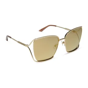 FRANCESCA - GOLD WITH CAFÉ OLE   GOLD FLASH POLARIZED SUNGLASSES