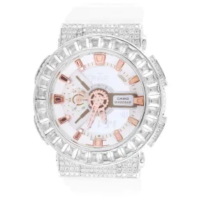 G-Shock GA 110-LP Baguette Bezel White Resin Watch