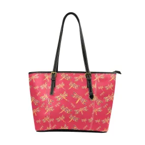 Gathering Rouge Leather Tote Bag/Large