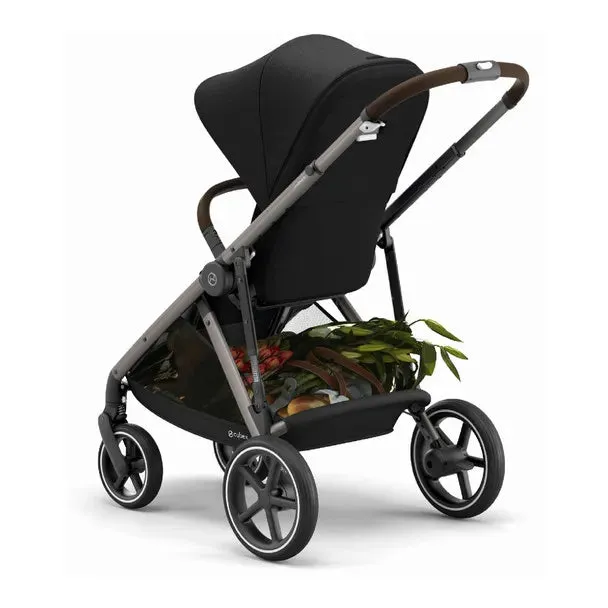 Gazelle S Stroller - Moon Black/Taupe Frame