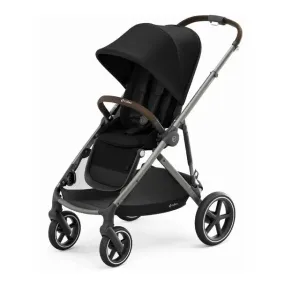 Gazelle S Stroller - Moon Black/Taupe Frame