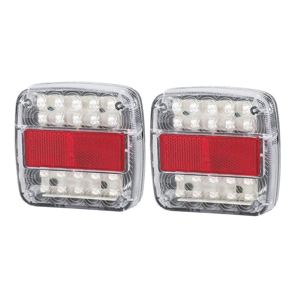 Giantz Pair 26 LED Tail Lights Stop Reverse Indicator 12V Ute Trailer Truck