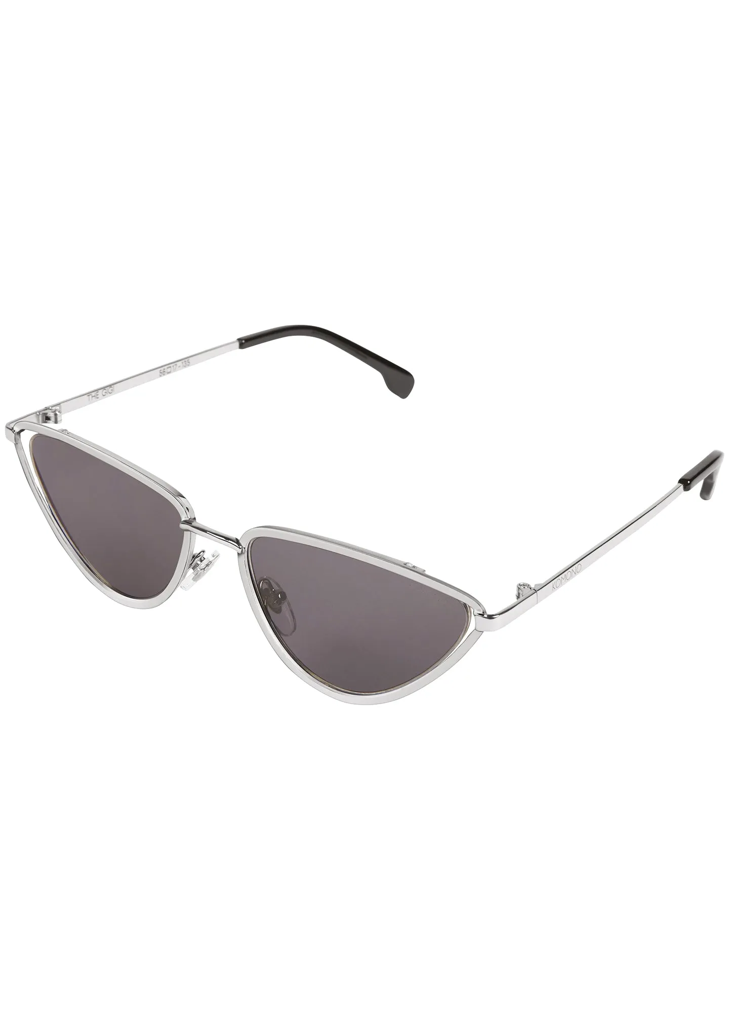 Gigi Sunglasses in Silver/Smoke