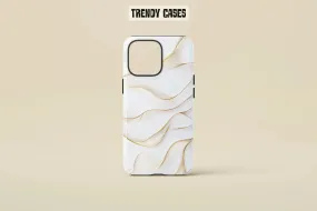 Gold Wave Phone Case – Sleek and Elegant Design